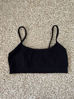 Black Seamless Crop Bralette - Women Intimates & Sleepwear